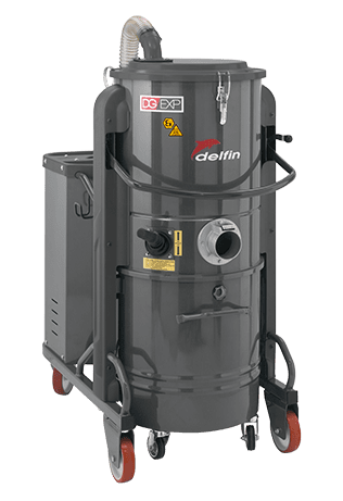 ASPIRATEUR INDUSTRIEL SUR CHARIOT CERTIFIE ATEX POUR POUSSIERES, SOLIDES ET LIQUIDES